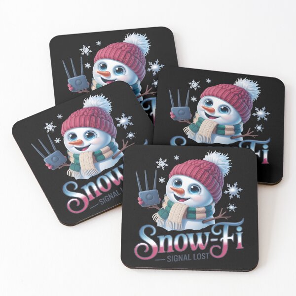 Item preview, Snow-Fi – Funny Snowman Winter Internet Pun Design designed and sold by SoftyDesigns.