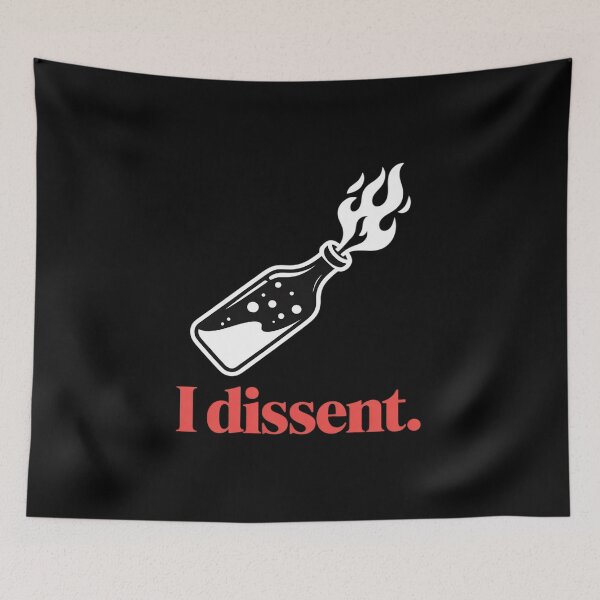 Item preview, Funny I Dissent White Bottle designed and sold by ShelFisher.