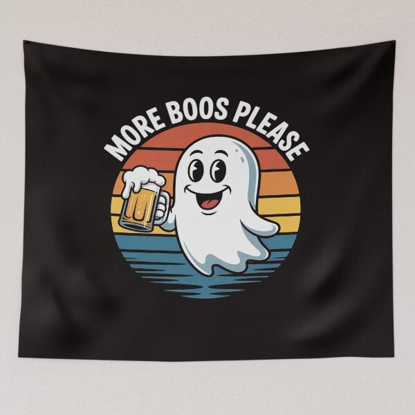 Item preview, More Boos Please Ghost Beer Halloween Drinking Men designed and sold by LapFemile.