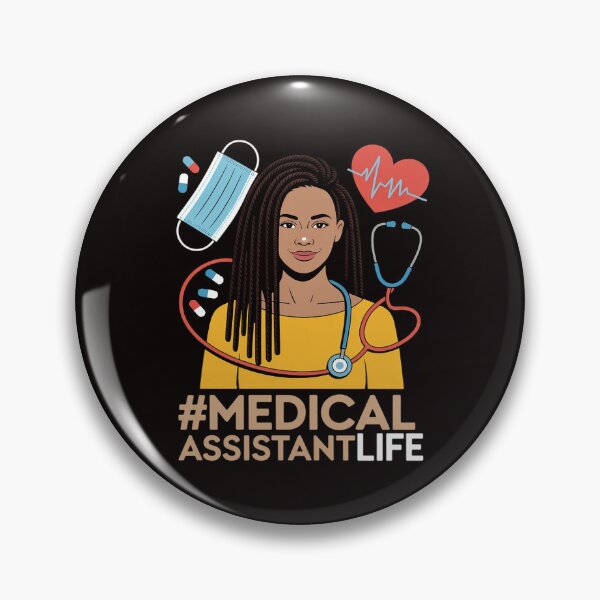 Item preview, Medical Assistant Afro Woman Proud Black History designed and sold by LapFemile.