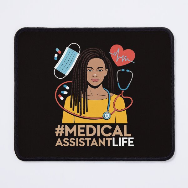 Item preview, Medical Assistant Afro Woman Proud Black History designed and sold by LapFemile.