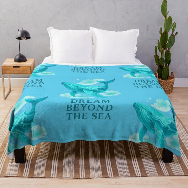 Item preview, Dream Beyond Blue Whale Ocean Waves Inspirational Ar designed and sold by Kony83.