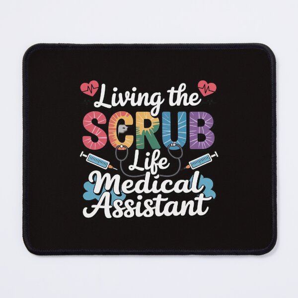 Item preview, Living The Scrub Life Tie Dye Hippie Medical Assistant designed and sold by LapFemile.