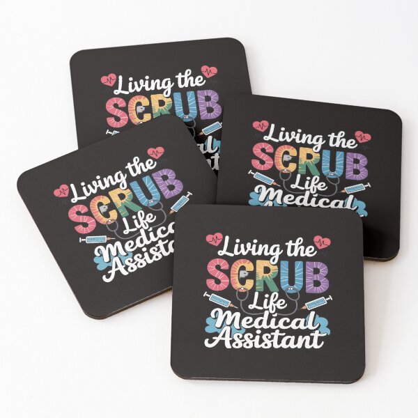 Item preview, Living The Scrub Life Tie Dye Hippie Medical Assistant designed and sold by LapFemile.