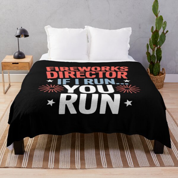 Item preview, Fireworks Director If I Run You Run Funny Labor Day designed and sold by GaryPacheco6.