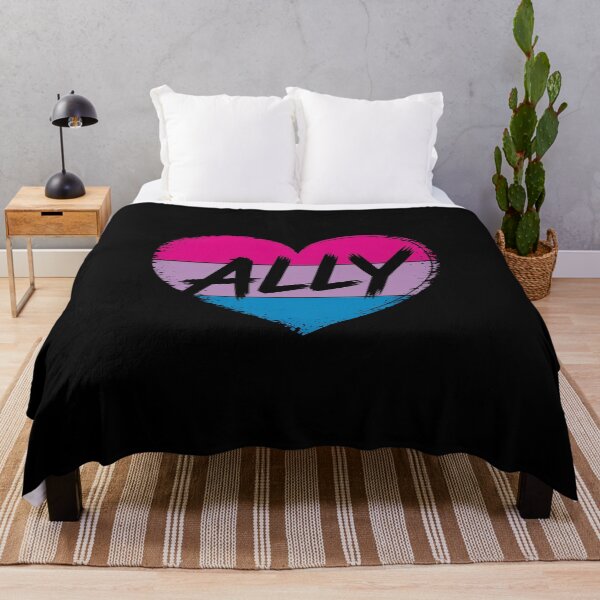 Item preview, Ally Bisexual Color Heart Cute Bi Pride Flag LGBTQ Men Women designed and sold by SIGORDESIGN.