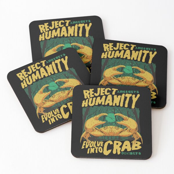 Item preview, Reject Humanity Evolve into Crab Japanese Vintage designed and sold by jakaun.