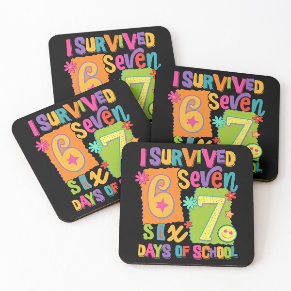 Item preview, I Survived 67 Days Of School Six Seven Retro Vibes Teachers Students designed and sold by jakaun.