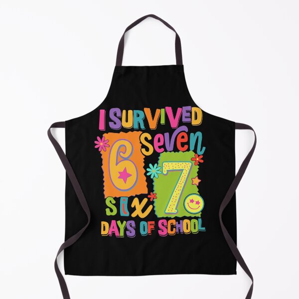 Item preview, I Survived 67 Days Of School Six Seven Retro Vibes Teachers Students designed and sold by jakaun.