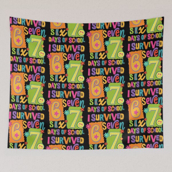 Item preview, I Survived 67 Days Of School Six Seven Retro Vibes Teachers Students designed and sold by jakaun.