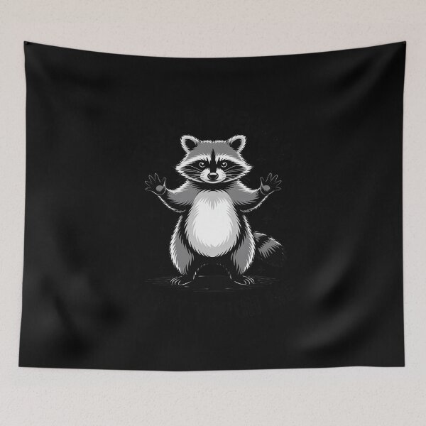 Item preview, Funny Quote Feral Pregnant Raccoon Don't Touch Me designed and sold by Sandrhaus.