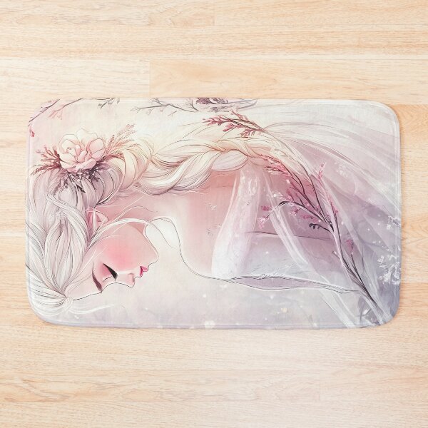 Item preview, Princess in Frosty Pink Winter Wonderland Forest – Fairytale Wall Art designed and sold by ChuChiDesign.