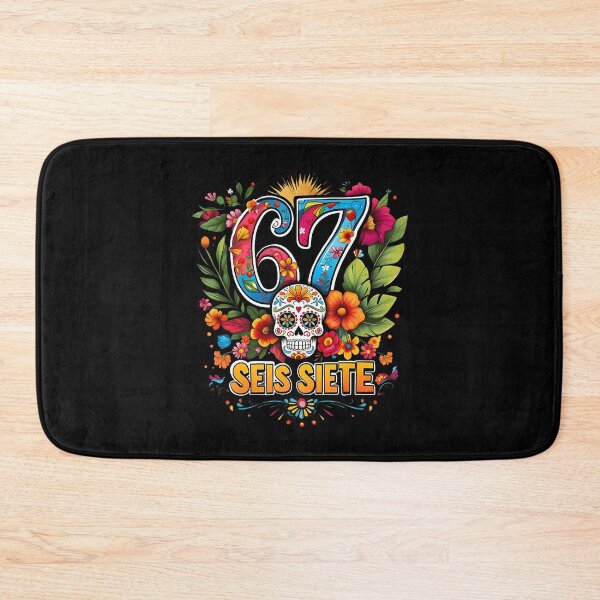 Item preview, 67 Seis Siete Colorido diseño de arte popular mexicano Meme designed and sold by SheilaAnjelica.