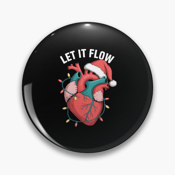 Item preview, Funny Santa Hat Let It Flow Anatomy Heart Cardiac Nurse Xmas designed and sold by Sandrhaus.