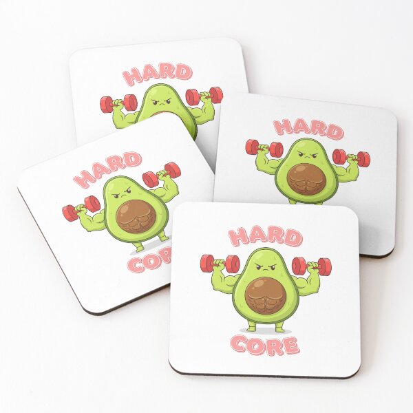 Item preview, Hard Core Avocado New Year Workout Humor designed and sold by chattsuede.