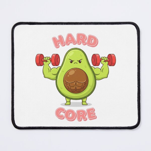 Item preview, Hard Core Avocado New Year Workout Humor designed and sold by chattsuede.