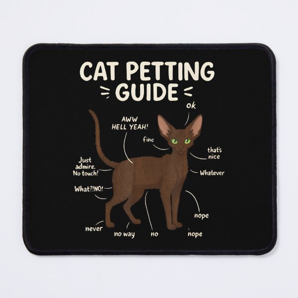 Item preview, Devon Rex Cat Petting Guide Funny Cat Lover designed and sold by VivanLaurel.