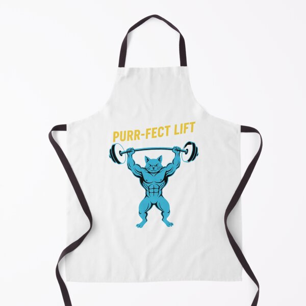 Item preview, Purrfect Lift Muscular Cat Gym Humor designed and sold by chattsuede.