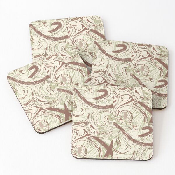 Item preview, Green & Brown Abstract 2 designed and sold by aerimart.