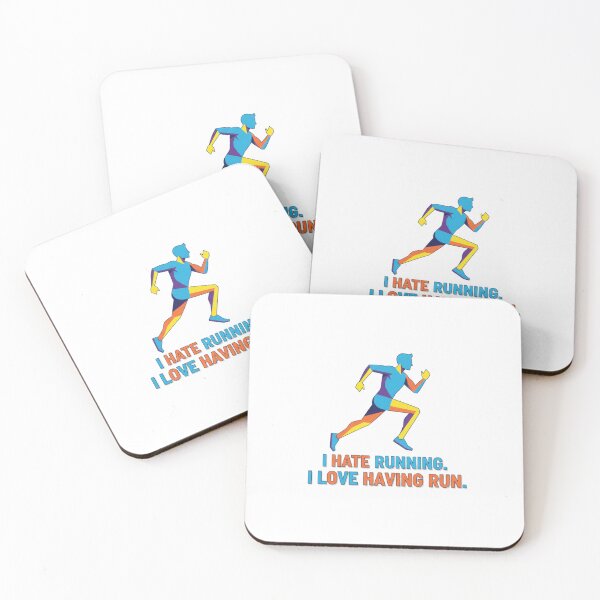 Item preview, I Hate Running I Love Having Run Funny Pop Art Runner designed and sold by chattsuede.