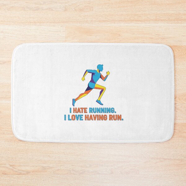 Item preview, I Hate Running I Love Having Run Funny Pop Art Runner designed and sold by chattsuede.