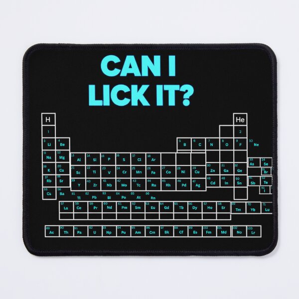 Item preview, Can I lick it? Neon Periodic Table Poster — Funny Science Glow Art designed and sold by loccotown168.