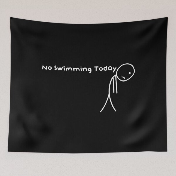Item preview, Funny No Swimming Today Swimmers Humour For Men Women designed and sold by VivanLaurel.