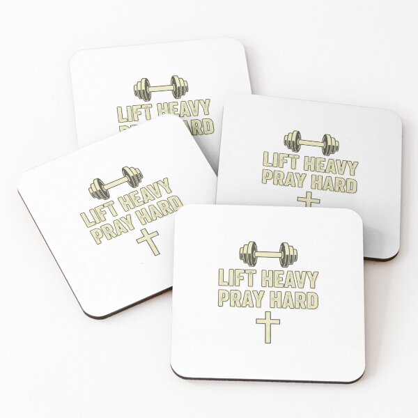 Item preview, Lift Heavy Pray Hard Christian Fitness Motivation designed and sold by chattsuede.
