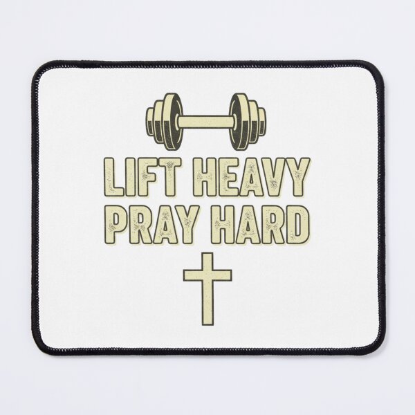 Item preview, Lift Heavy Pray Hard Christian Fitness Motivation designed and sold by chattsuede.