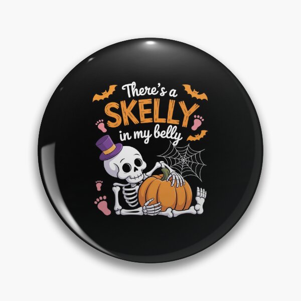 Item preview, Funny There's a Skelly in My Belly Halloween designed and sold by Sandrhaus.