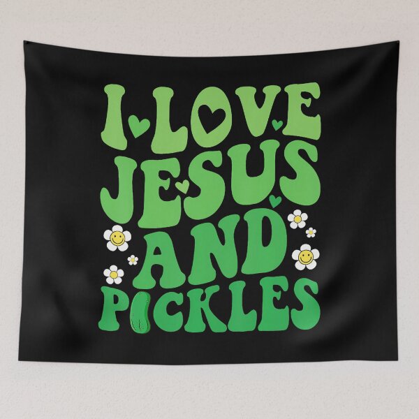Item preview, I Love Jesus And Pickles Funny Jesus And Pickles Big Dill designed and sold by CeliaApril.