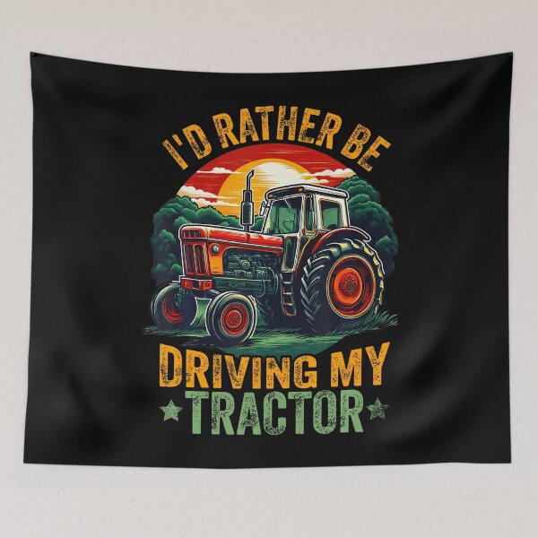Item preview, I'D Rather Be Driving My Tractor Farmer Farm Farming Boys designed and sold by RuthSheila.