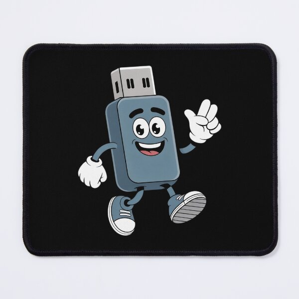 Item preview, Funny USB Face with Shoes for Tech Lovers designed and sold by Sandrhaus.