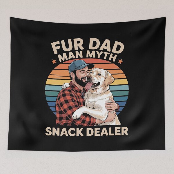 Item preview, Fur Dad Man Myth Snack Dealer Paw Cat Dog Father's Day designed and sold by Sandrhaus.