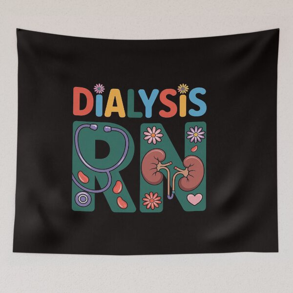Item preview, Dialysis Crew Stethoscope Heart Kidney Nephrology Technician designed and sold by RatCurry.