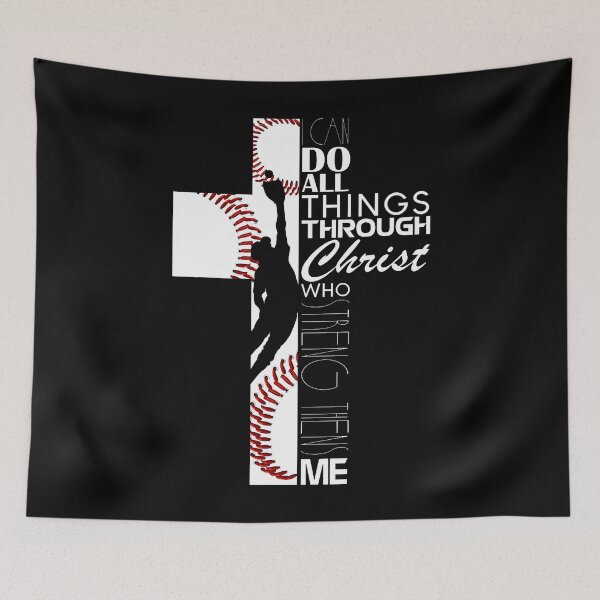 Item preview, Funny I Can Do All Things Baseball Catcher Pitcher Boys Men designed and sold by KristinDebra.