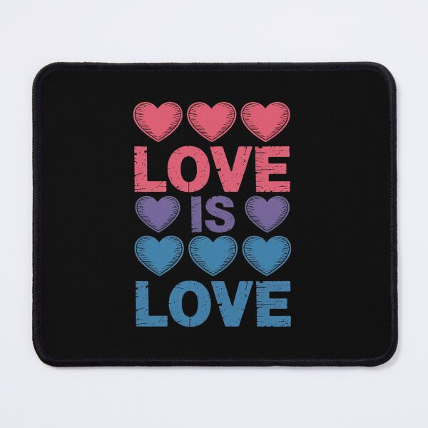 Item preview, Bisexual Hearts Love is Love LGBT Pride designed and sold by SIGORDESIGN.