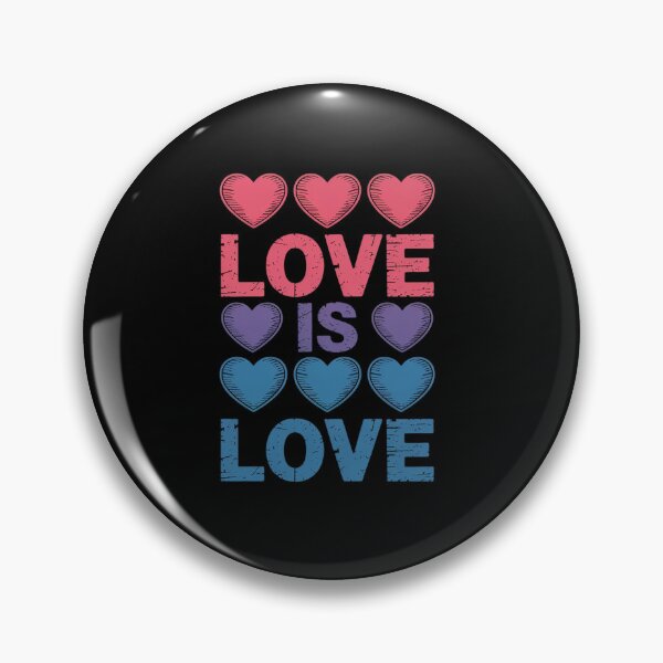 Item preview, Bisexual Hearts Love is Love LGBT Pride designed and sold by SIGORDESIGN.