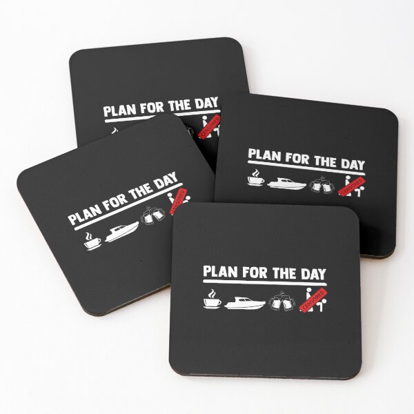 Item preview, Plan Day Drinking Coffee Boating Boat Lover designed and sold by BeverlyBrenda.