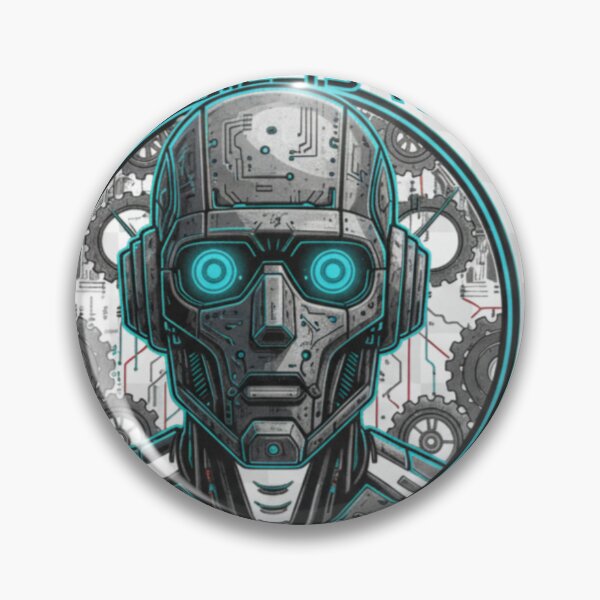 Item preview, Future is Now Generation AI - Cybernetic Robot Head designed and sold by TaazDeals.