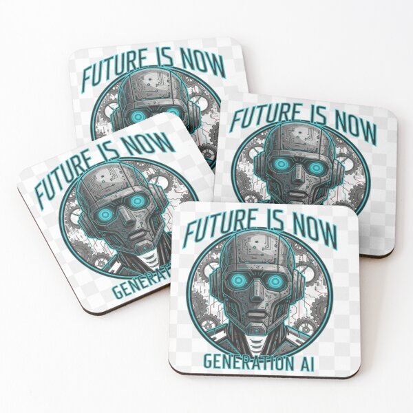Item preview, Future is Now Generation AI - Cybernetic Robot Head designed and sold by TaazDeals.