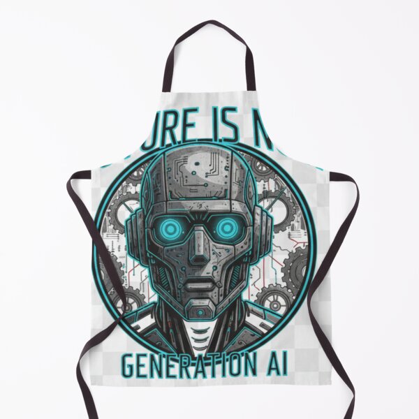 Item preview, Future is Now Generation AI - Cybernetic Robot Head designed and sold by TaazDeals.
