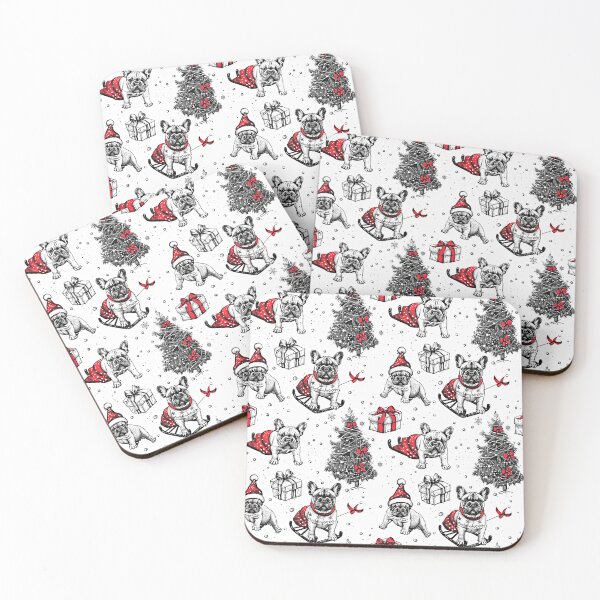 Item preview, Artbook style christmas dogs designed and sold by fuzzyfox.