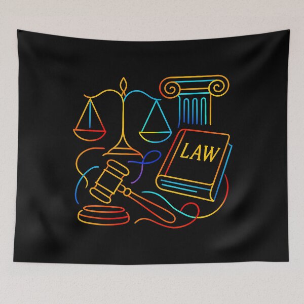 Item preview, Cool Lawyer Design Courtroom Legal Attorney Thin Line Art designed and sold by RuthSheila.