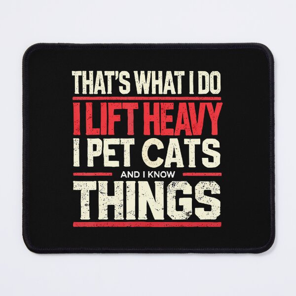 Item preview, Funny Gym Workout Weightlifting Cat Animal Themed Quote designed and sold by AdellGretchen.