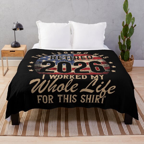 Item preview, Retirement 2026 Us Flag Retired I Worked Whole Life For This designed and sold by BeverlyBrenda.