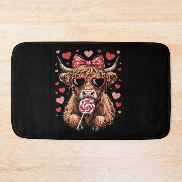 Item preview, Cute Lollipop Highland Cow Valentine's Day red Hearth designed and sold by SIGORDESIGN.