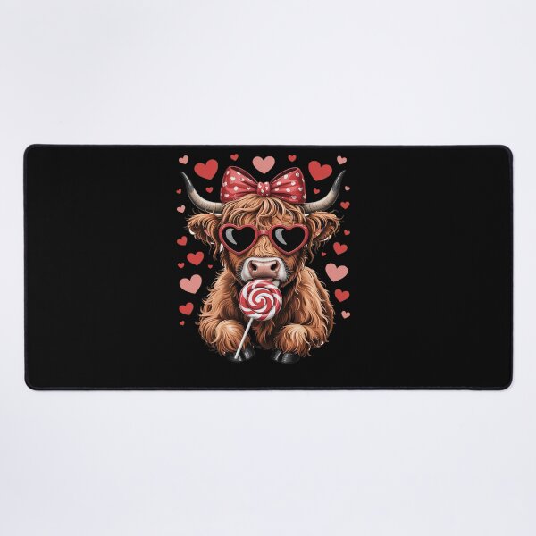 Item preview, Cute Lollipop Highland Cow Valentine's Day red Hearth designed and sold by SIGORDESIGN.