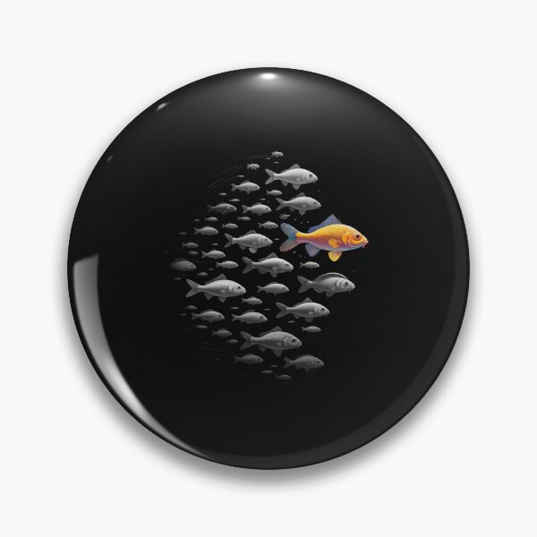 Item preview, Fish Swimming Against The Current Be Yourself Gift designed and sold by JessicaWalshdf.