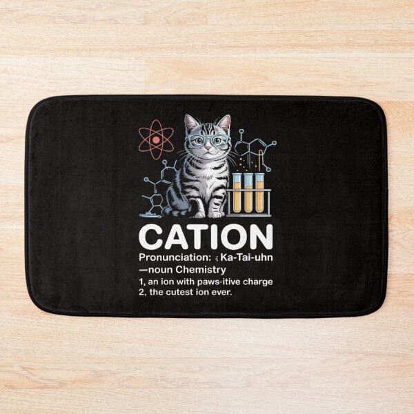 Item preview, Cation - Chemistry Humor Science Teacher Cat Pun designed and sold by ForestMmost.